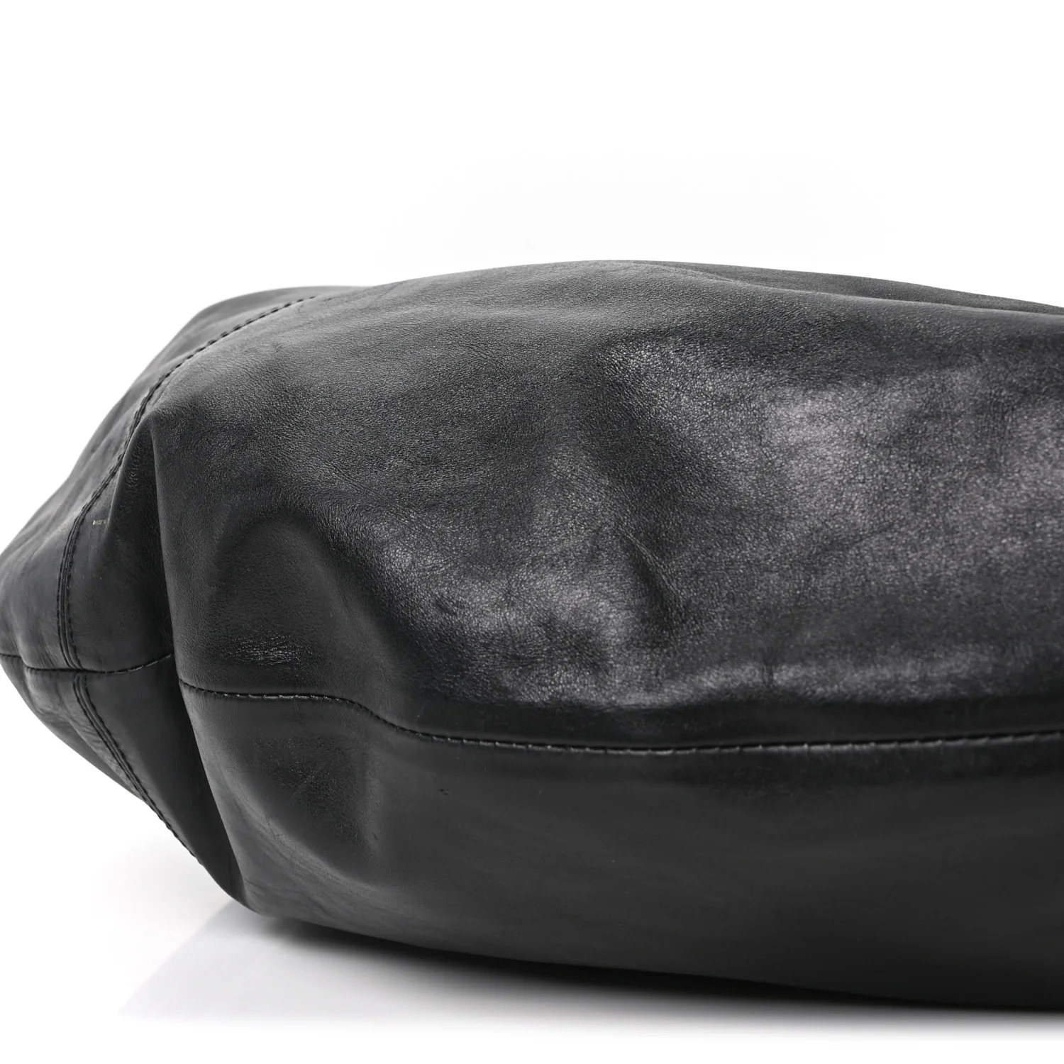Vintage Calfskin Extra Large Olivia Hobo Black - Top Club