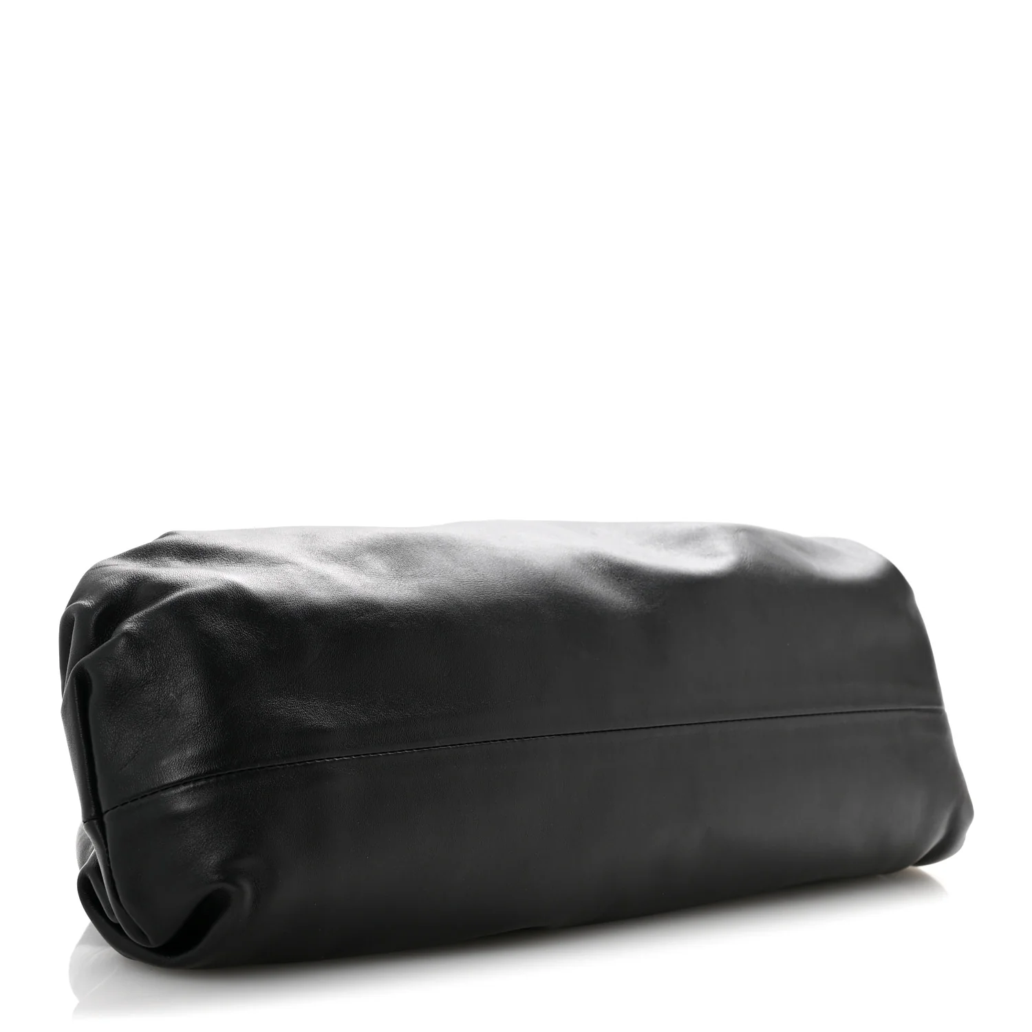 Smooth Butter Calf The Pouch Oversized Clutch Black - Top Club