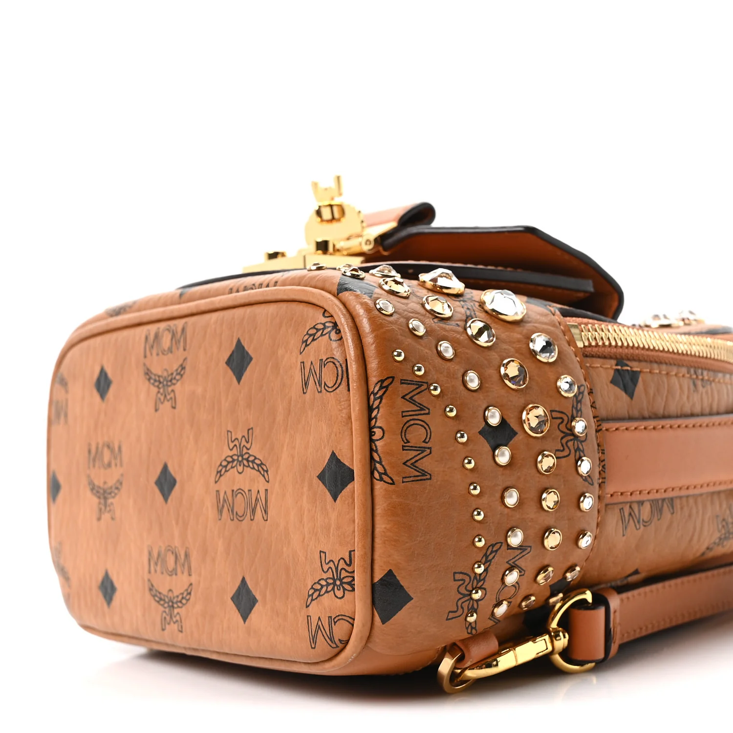 Vistetos Crystal X-Mini Patricia Backpack Cognac - Top Club