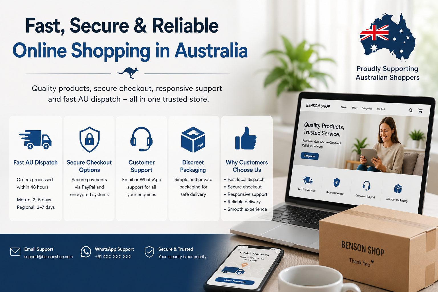 Fast AU Shipping & Secure Online Shopping Experience
