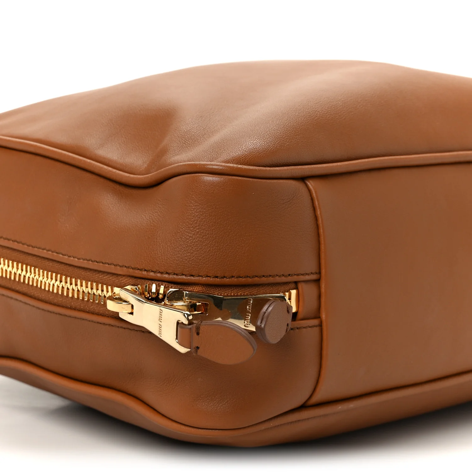 Soft Calf Softy Large Beau Top Handle Bag Cognac - Top Club