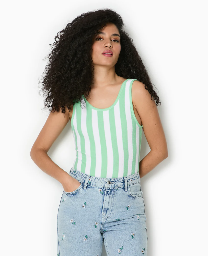 Pimkie Body maille reliefée rayé