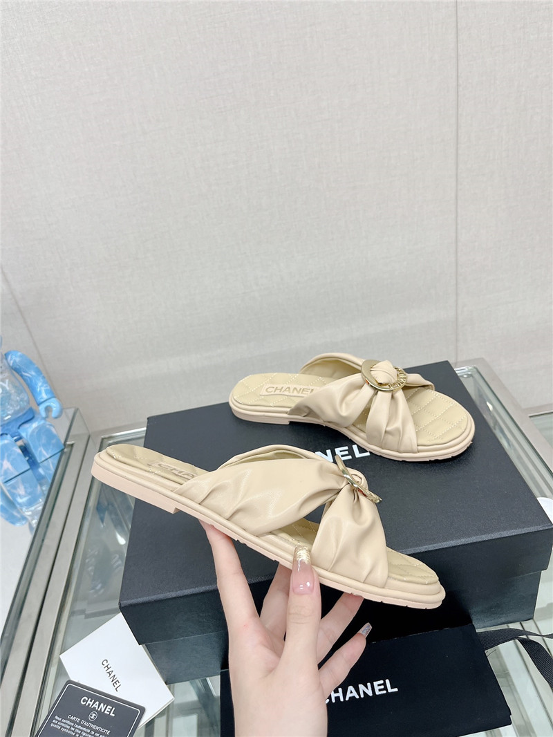 chanel cross strap round buckle slippers - Sneaker Replica Workshop
