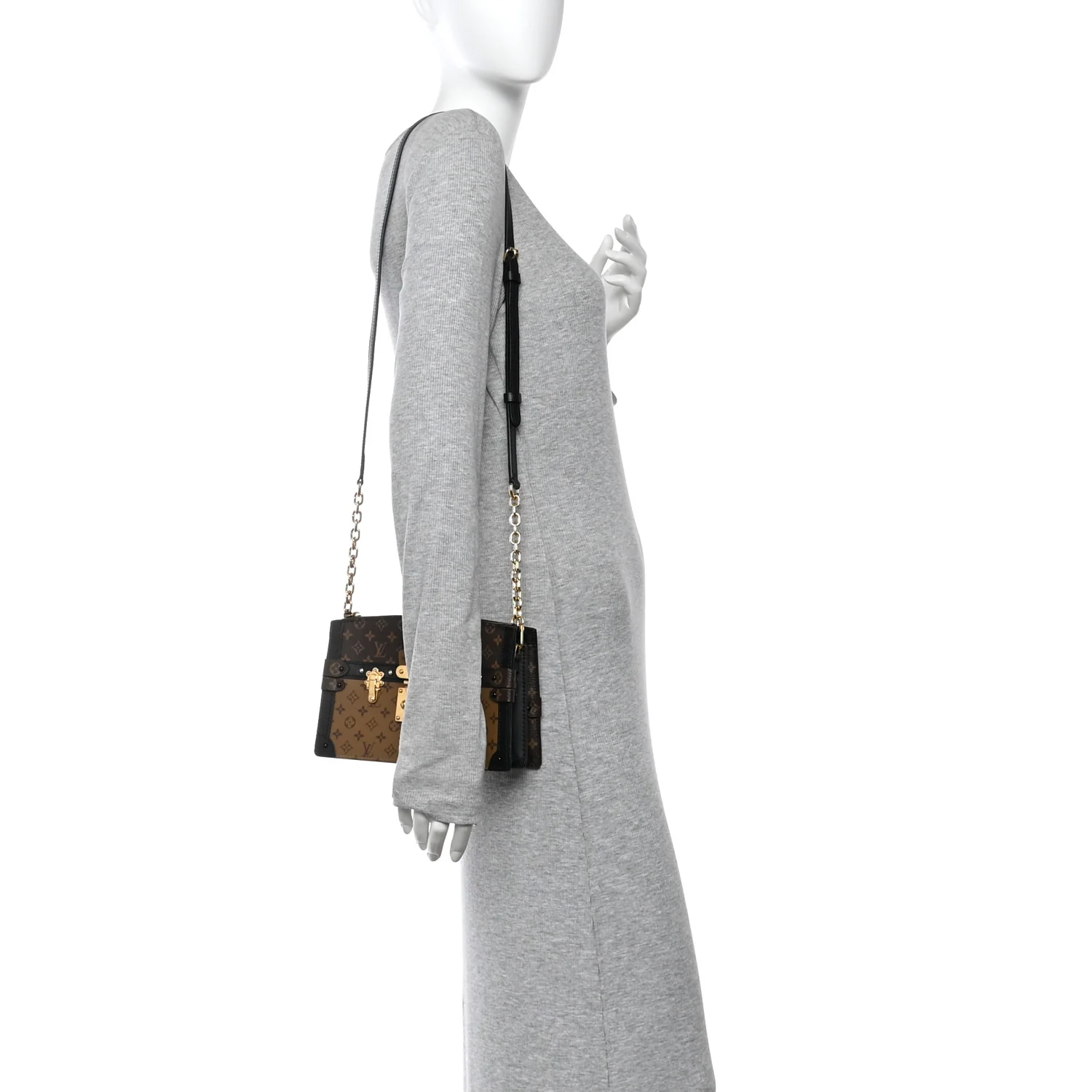 Reverse Monogram Trunk Clutch