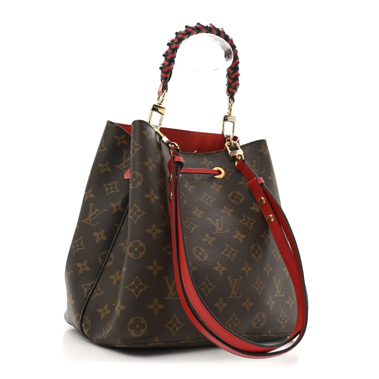 Monogram Braided Neonoe Coquelicot - Top Club