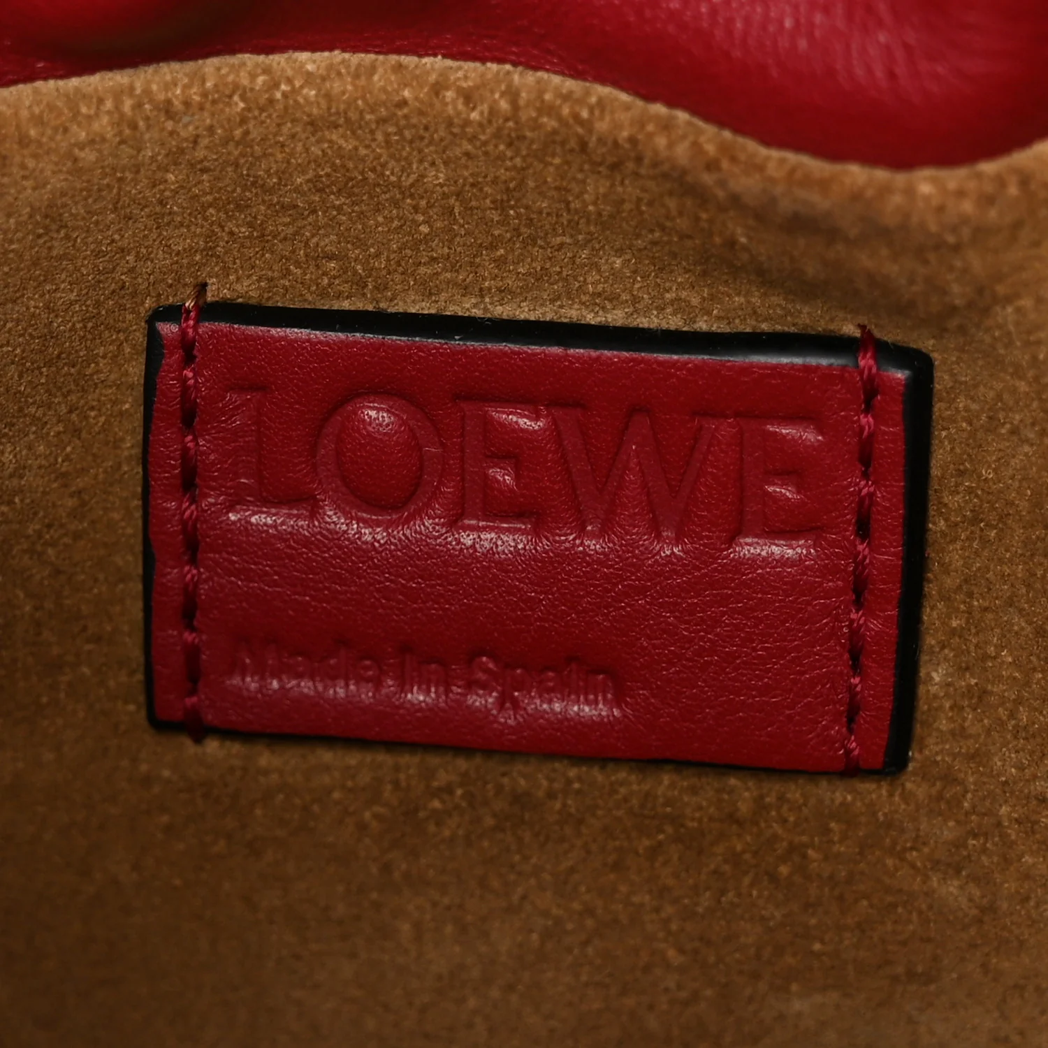 Calfskin Mini Flamenco Knot Bag Red - Top Club