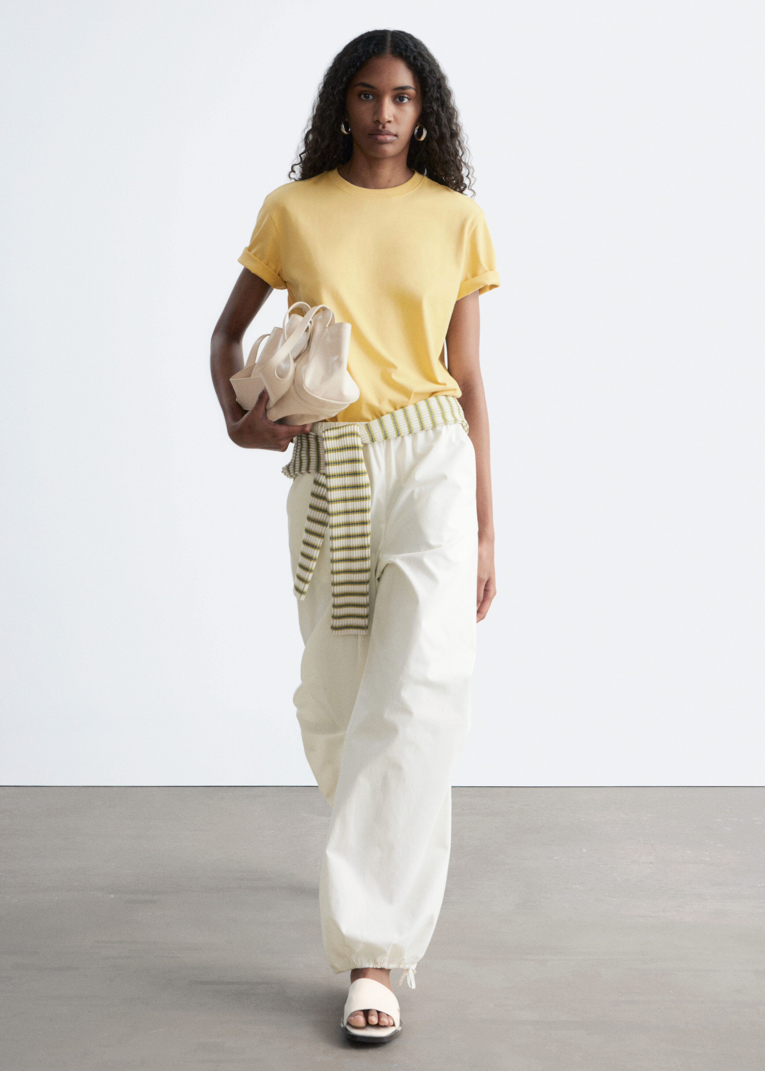 & Other Stories COTTON CREW-NECK T-SHIRT
