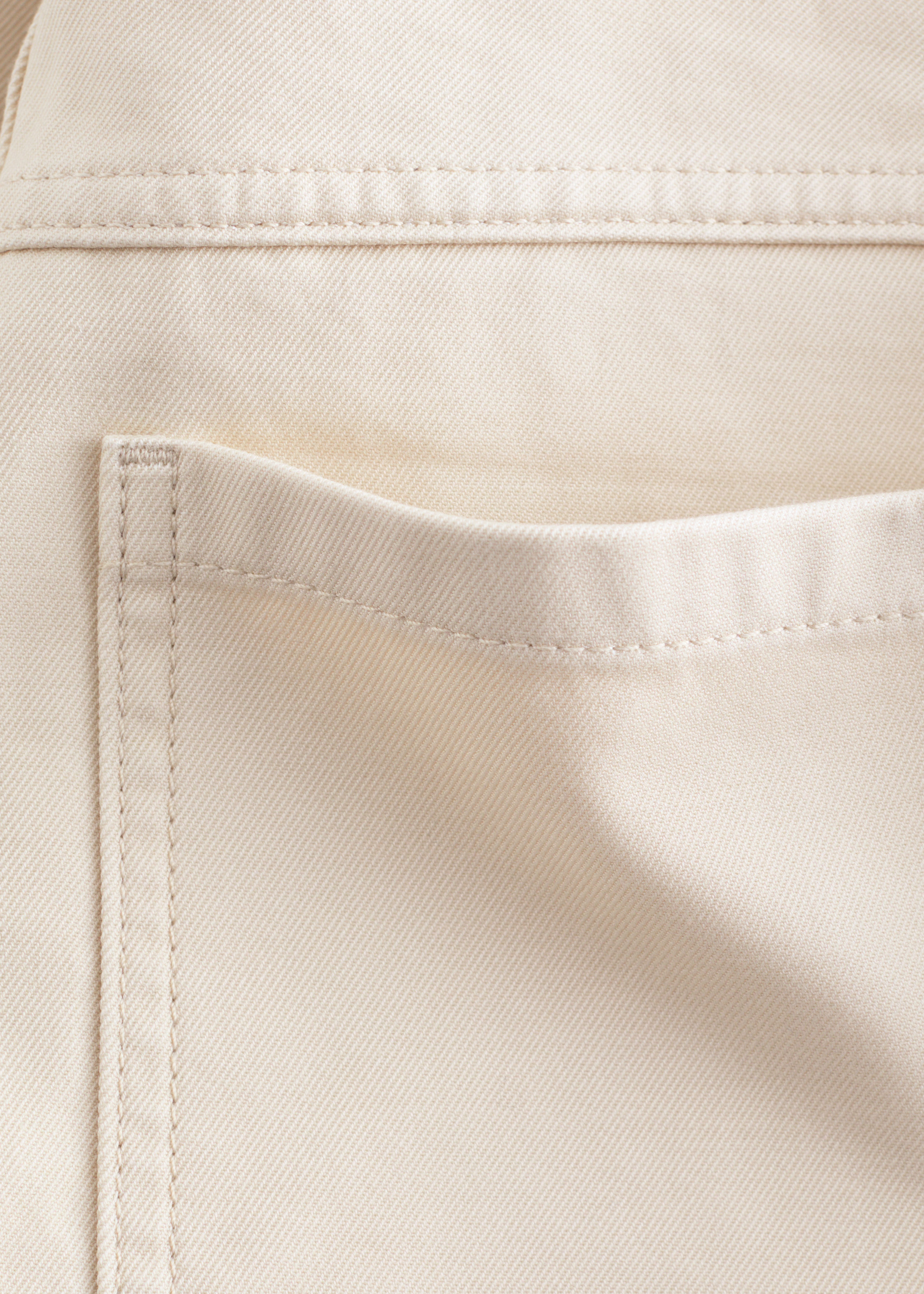 & Other Stories RELAXED WIDE-LEG COTTON TROUSERS