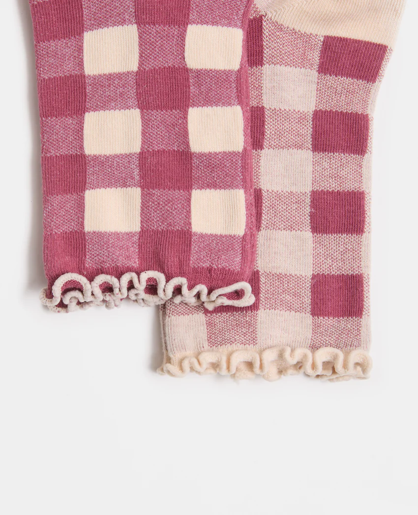 Pimkie Lot de 2 paires de chaussettes à carreaux