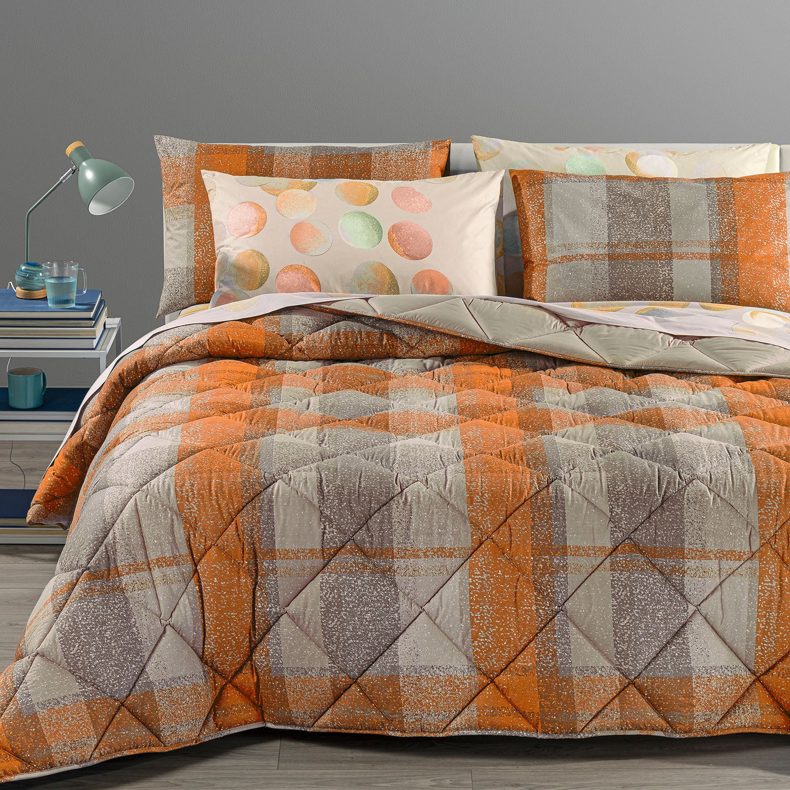 Trapunta In Cotone Smith Matrimoniale Ambra New Generation