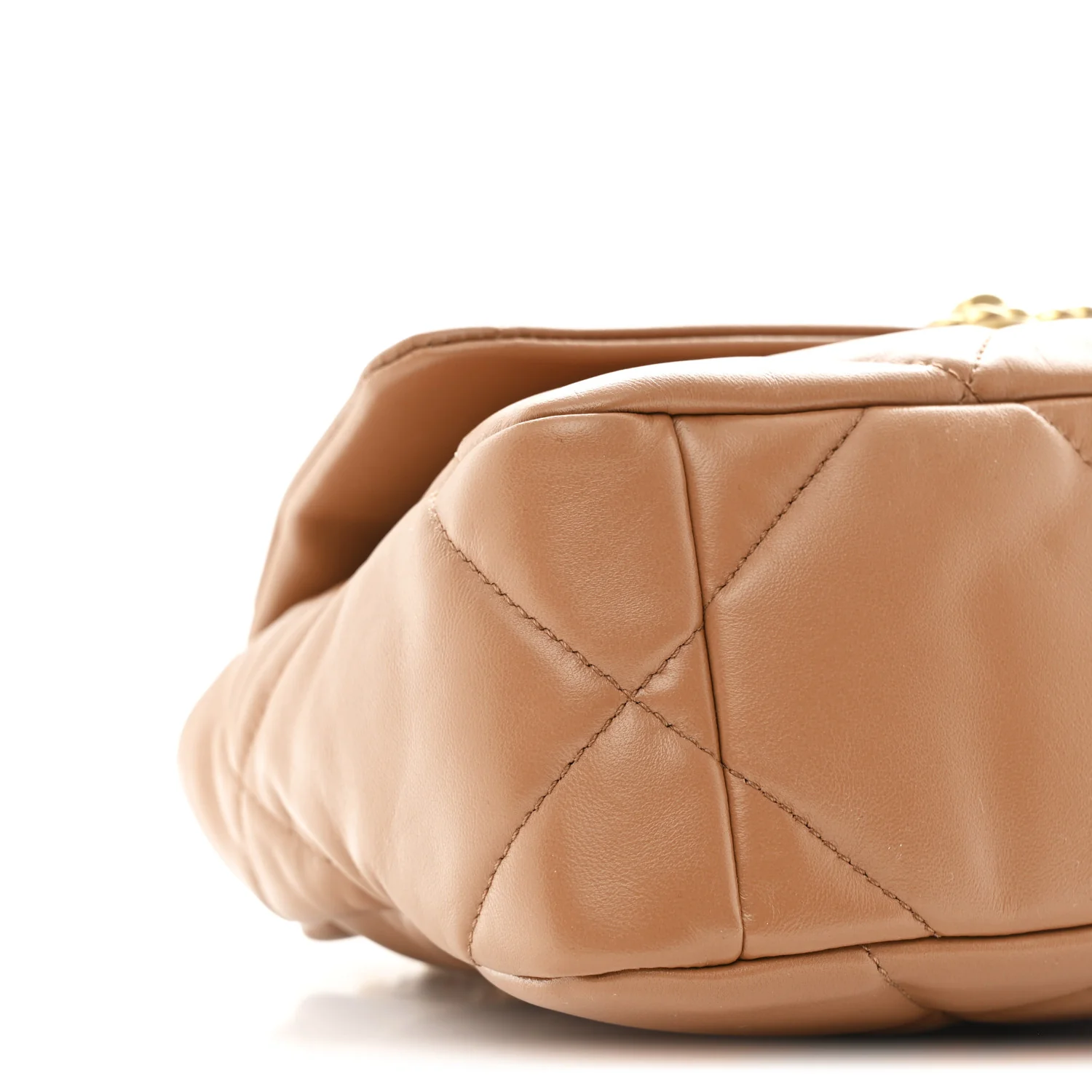 Lambskin Quilted Medium Chanel 19 Flap Brown - Top Club