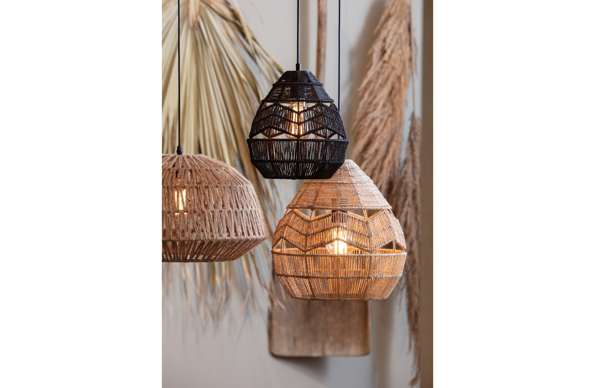 WOOOD Exclusive hanglamp Adelaide Ø35cm Hanglamp Adelaide Ø35cm - Zwart