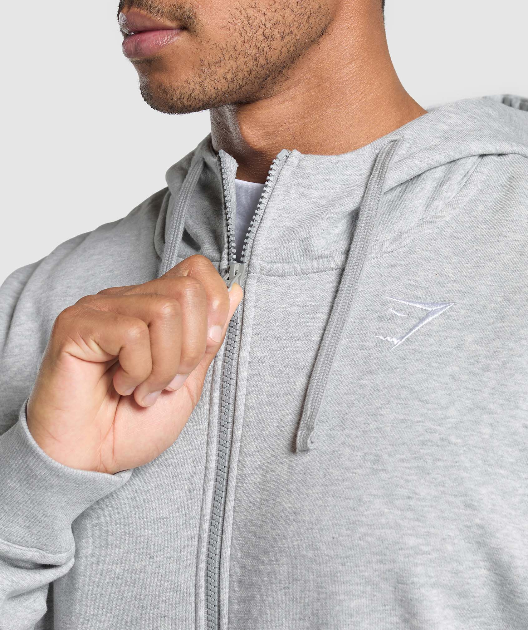 COACH Crest Oversized Zip Up Hoodie