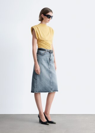 & Other Stories DRAPED JERSEY TOP