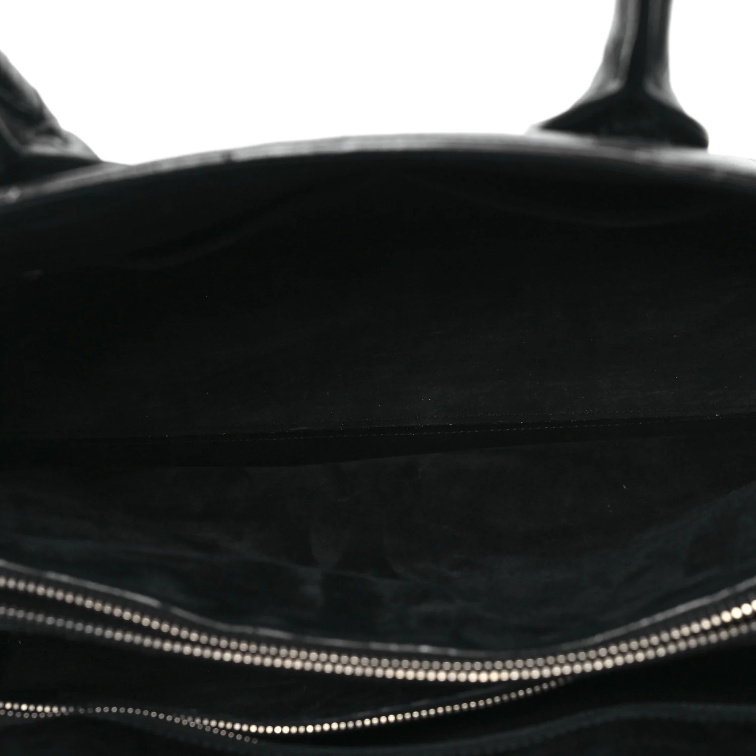Calfskin Crocodile Embossed Large Sac De Jour Carryall Black - Top Club
