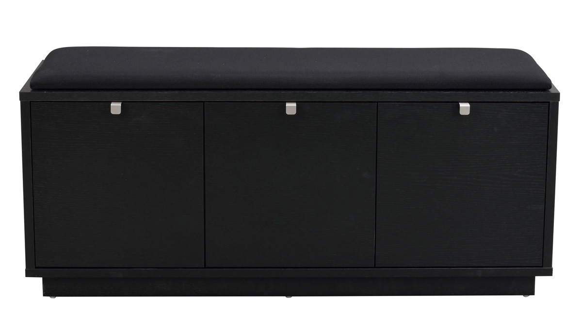 Houten bank Confetti zwart