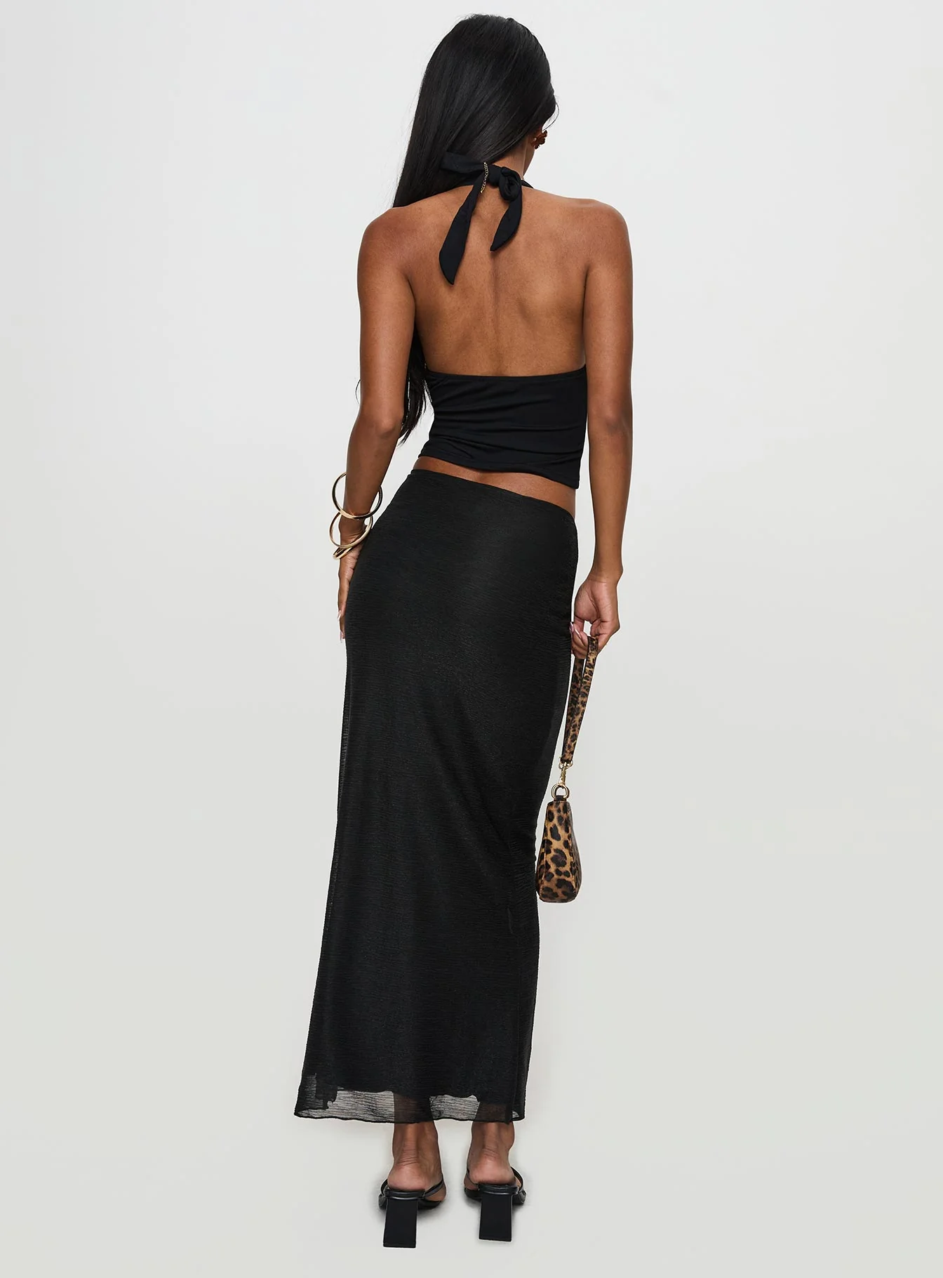 Satine Maxi Skirt Black