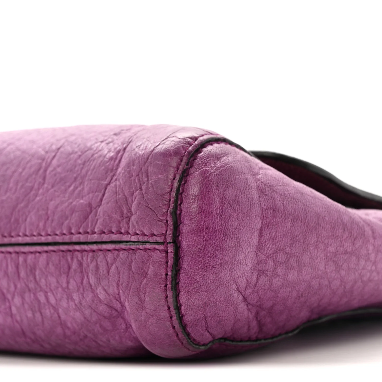 Heavy Grain Calfskin Small Margaret Crossbody Purple - Top Club