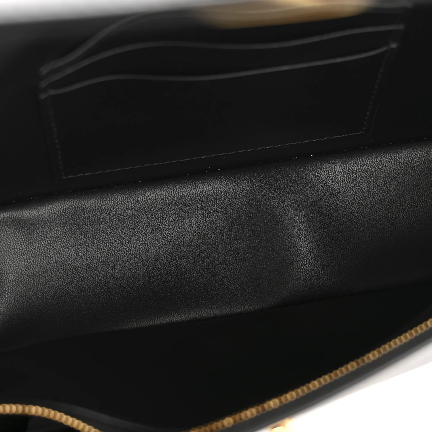 Box Calfskin 30 Montaigne Avenue Pouch Black - Top Club