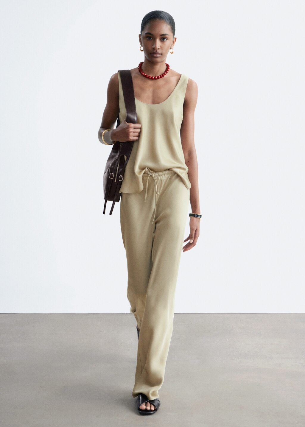 & Other Stories DRAWSTRING TWILL TROUSERS