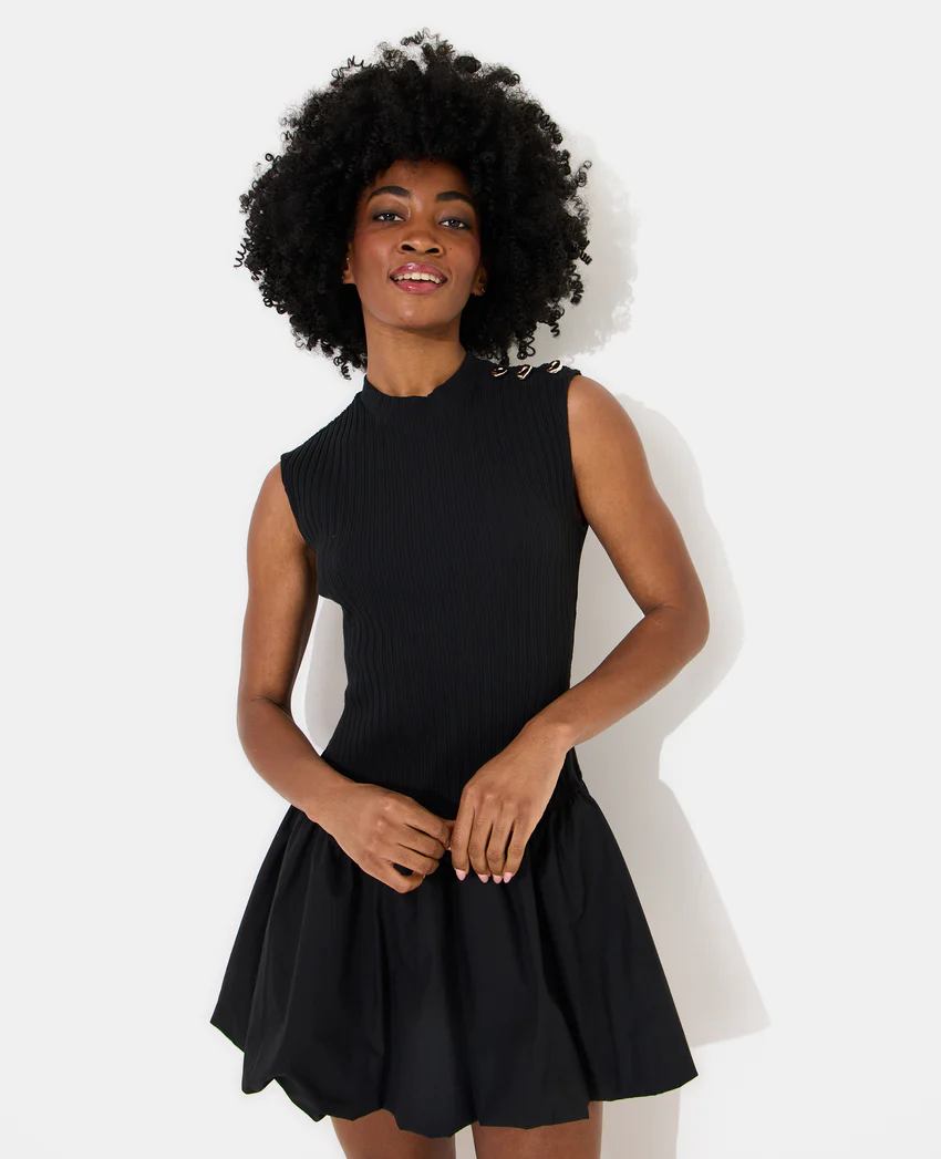 Pimkie Robe courte boule bi-matière