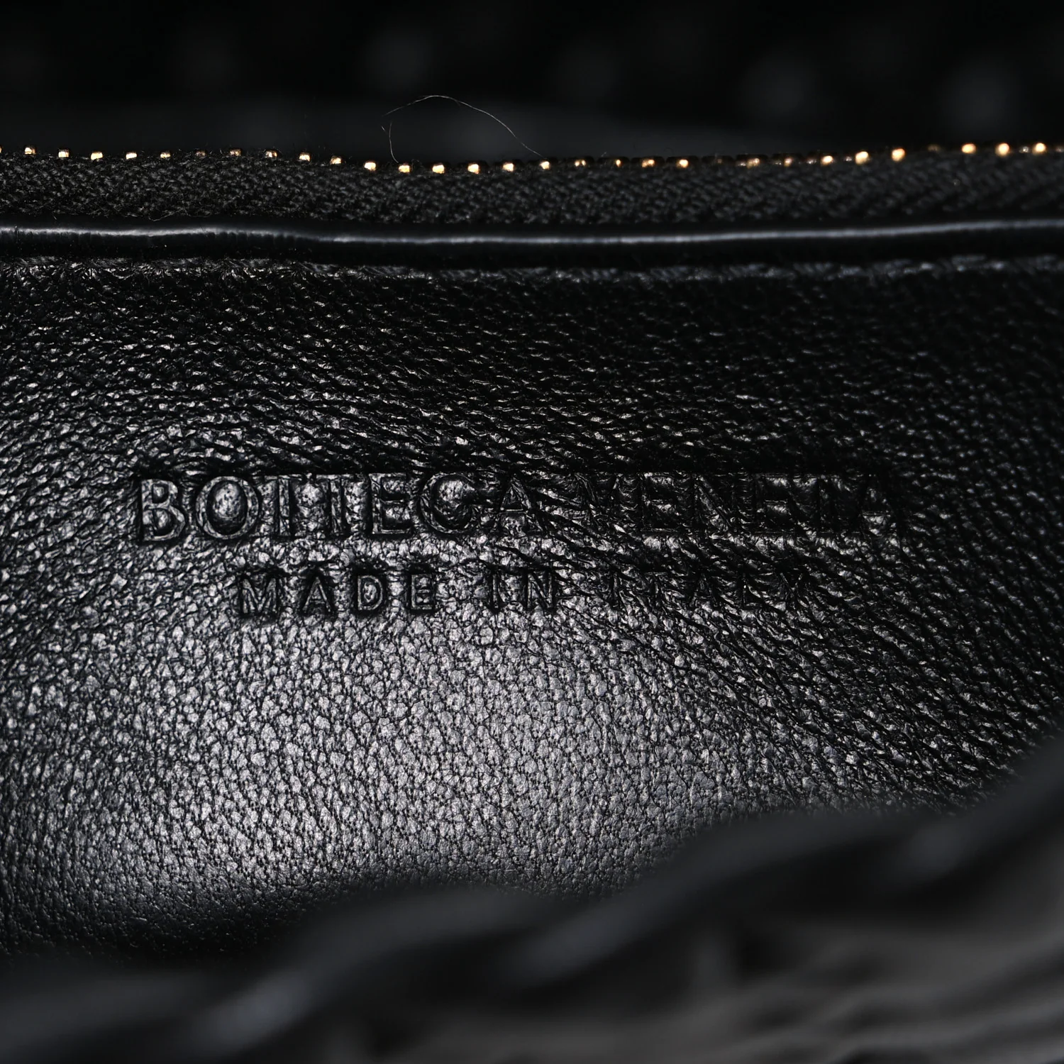 Nappa Intrecciato Small Cobble Shoulder Bag Black - Top Club