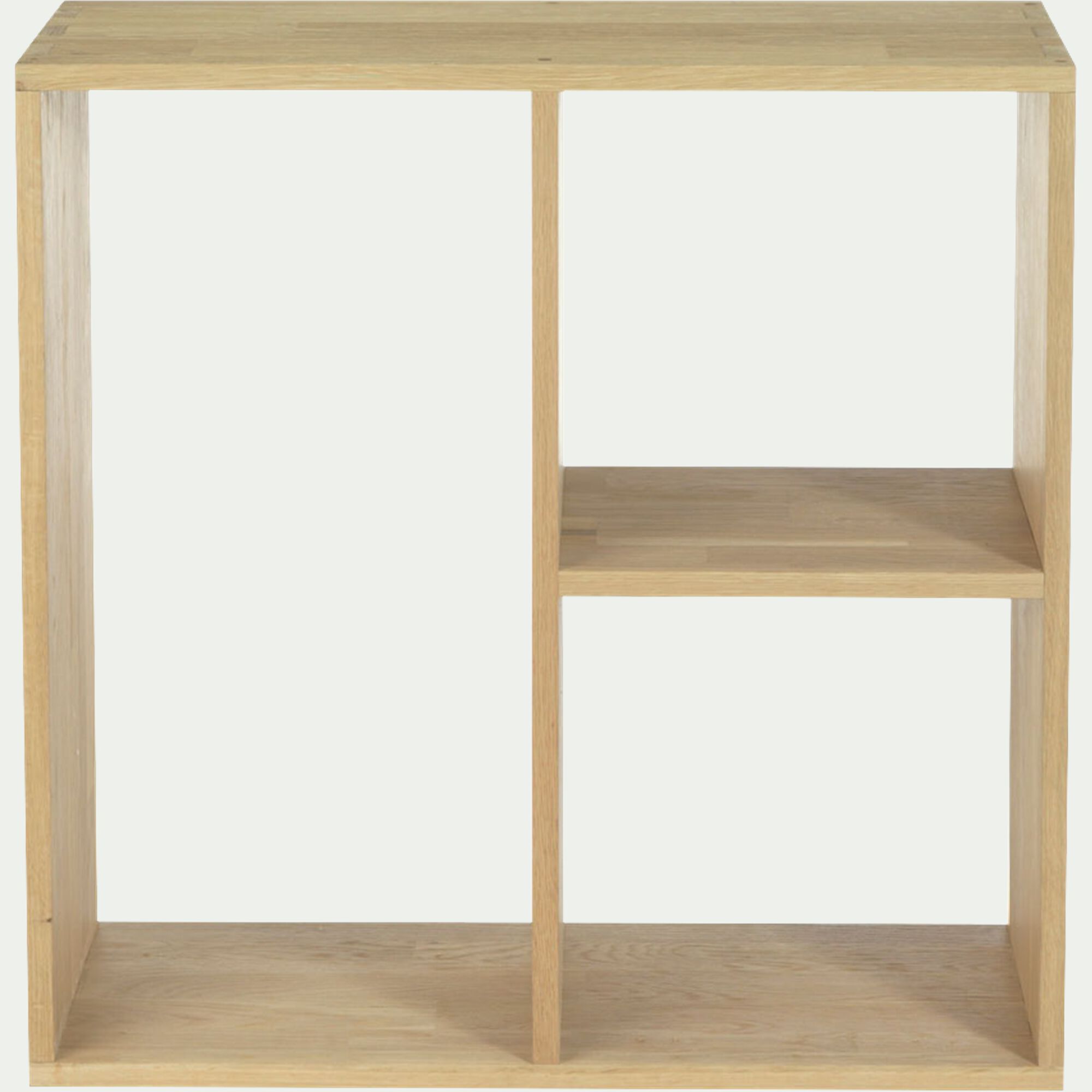 TASSIA - Meuble bas à 3 cases en chêne - bois clair