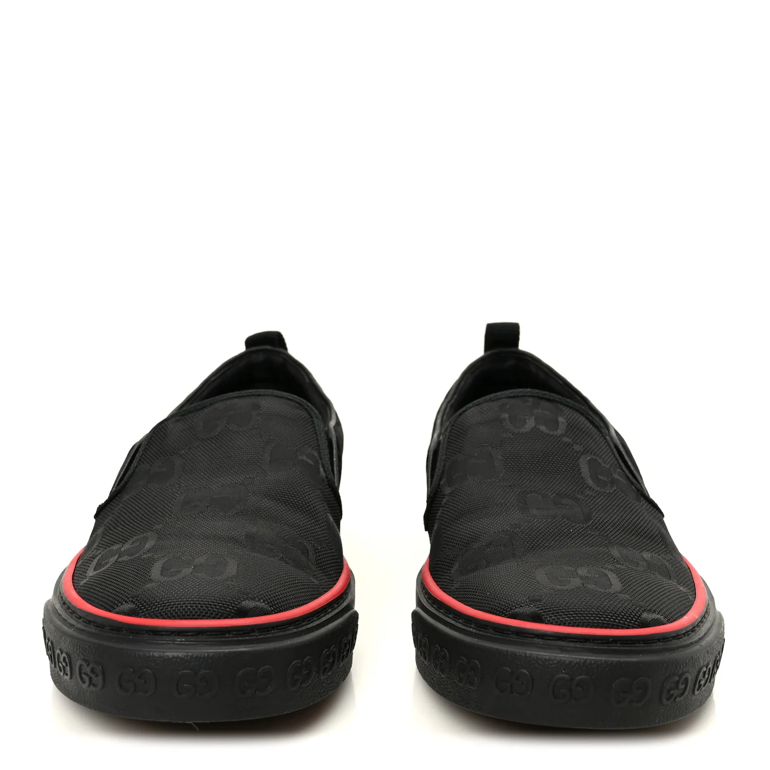 GG Nylon Mens 1977 Tennis Slip On Sneakers 8.5 Black - Top Club