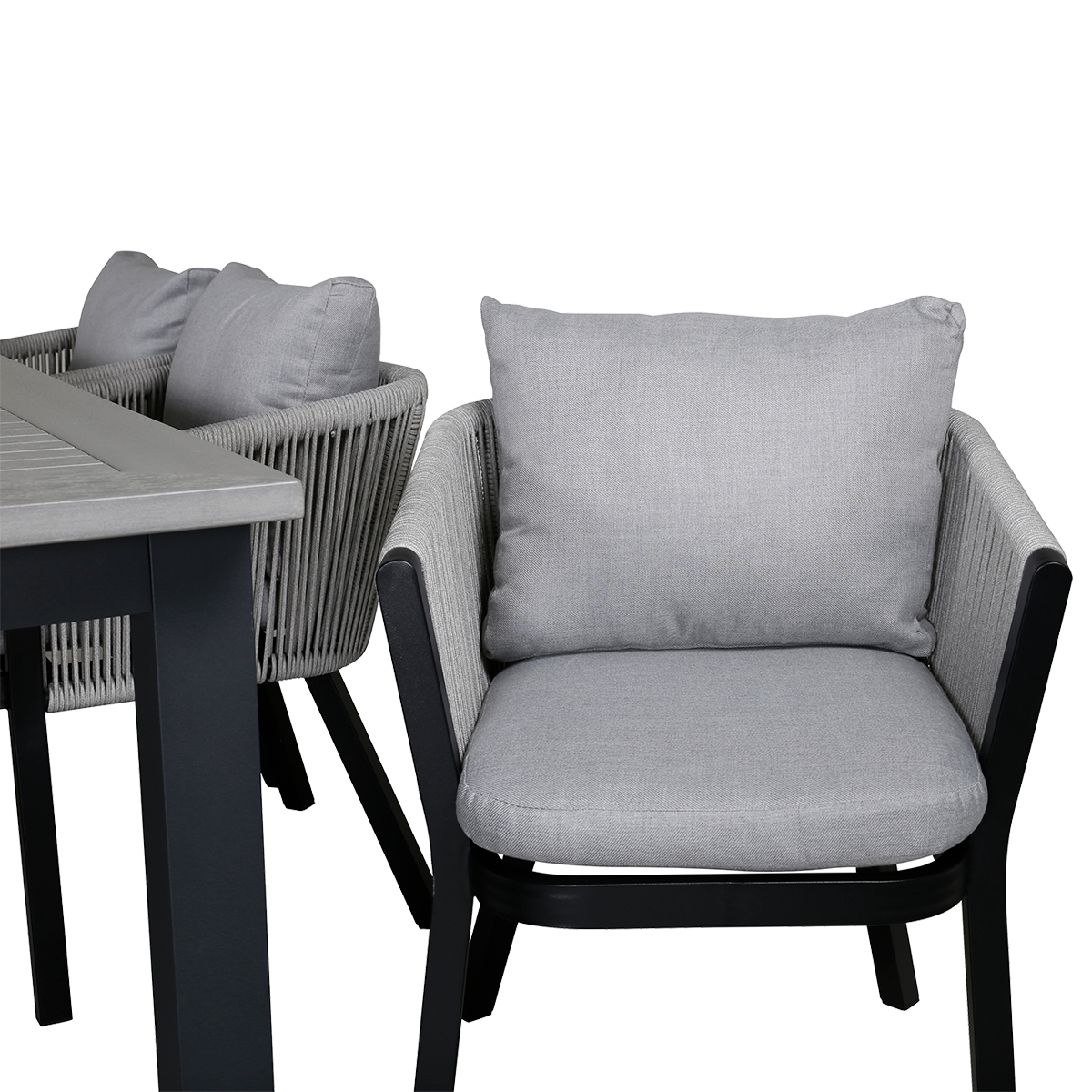 Tuinstoel Elly - set van 2 Zwart