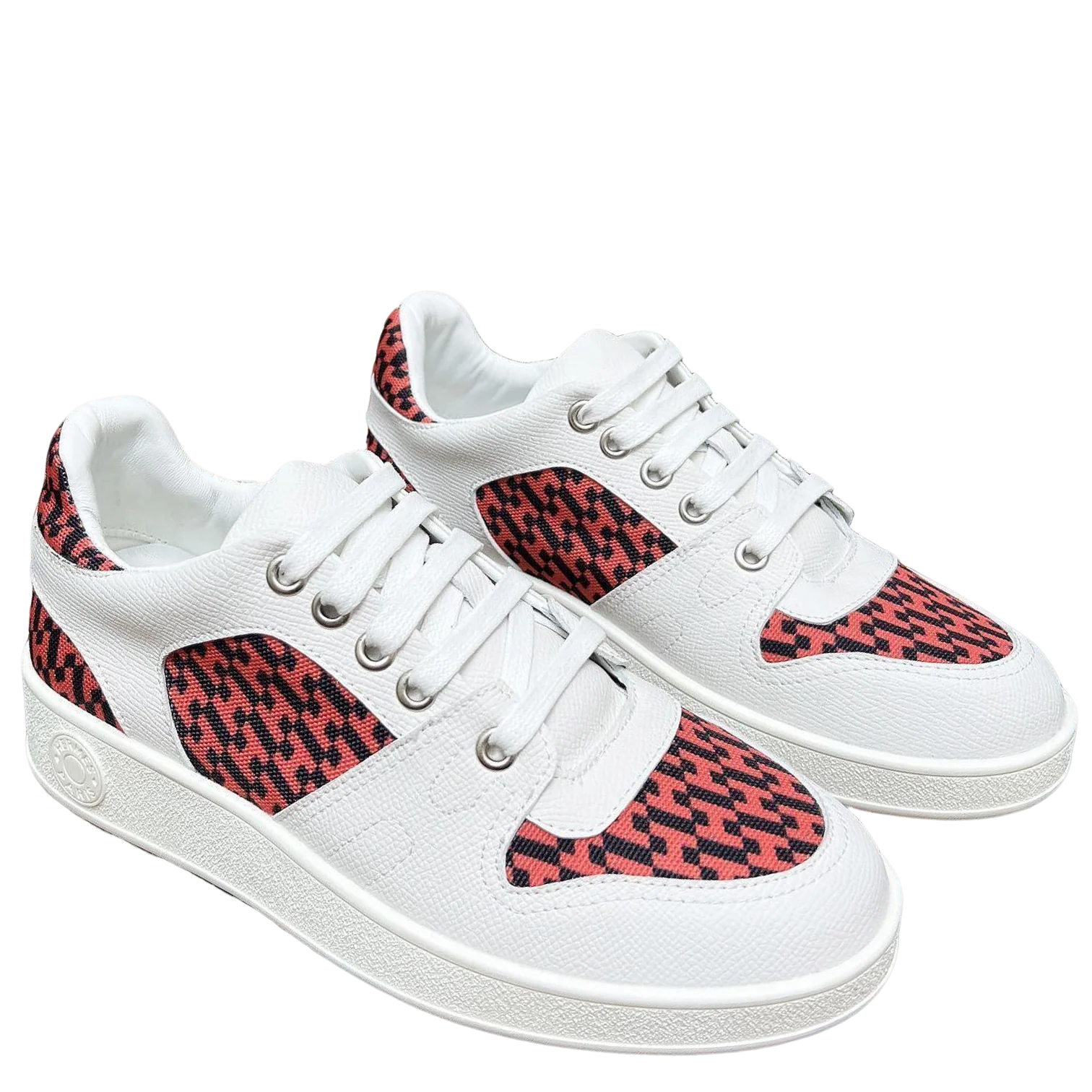 Hermes Women's Sneakers Iconic H Logo Leather Casual Fashion Shoes - Sneaker Replica Workshop