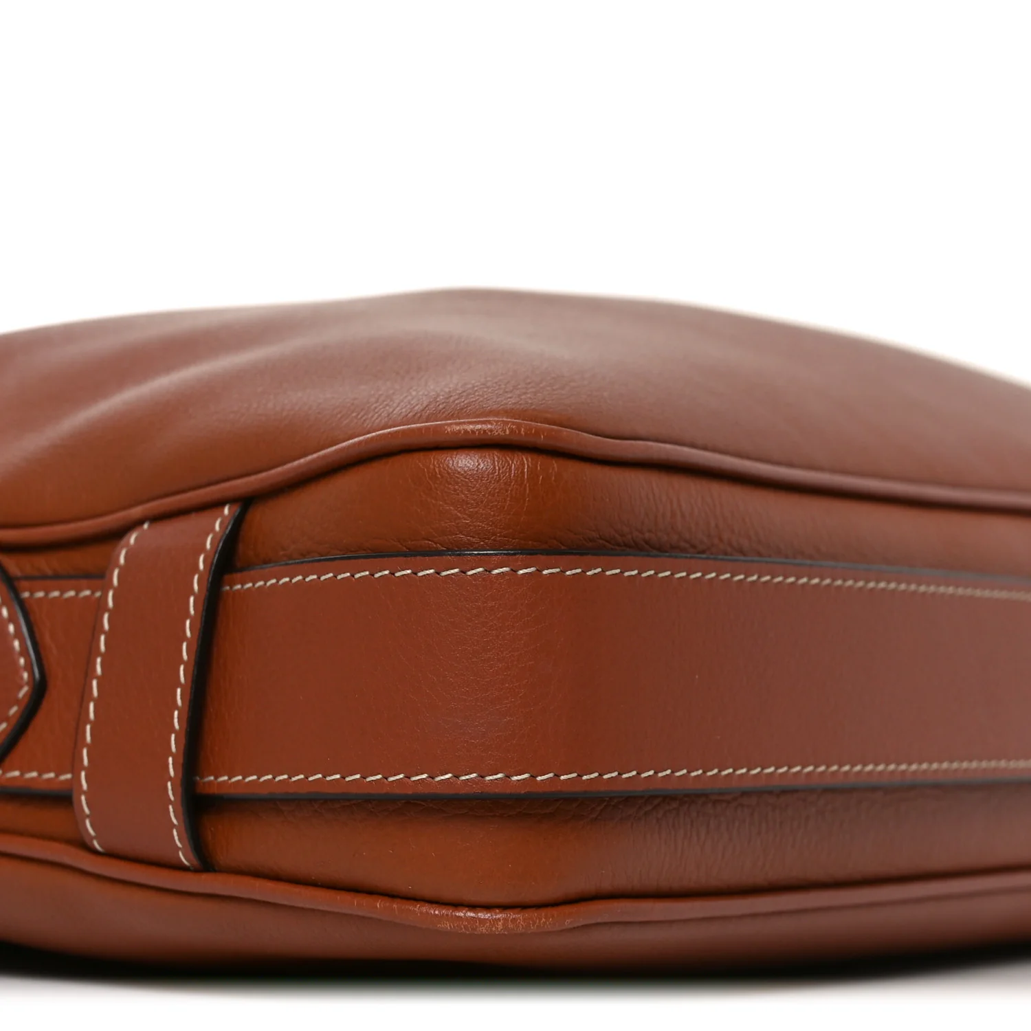 Supple Calfskin Medium Romy Shoulder Bag Tan - Top Club