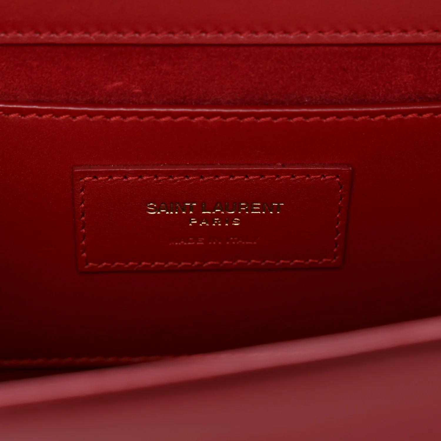 Smooth Calfskin Medium Classic Monogram Kate Tassel Satchel Lipstick Red - Top Club