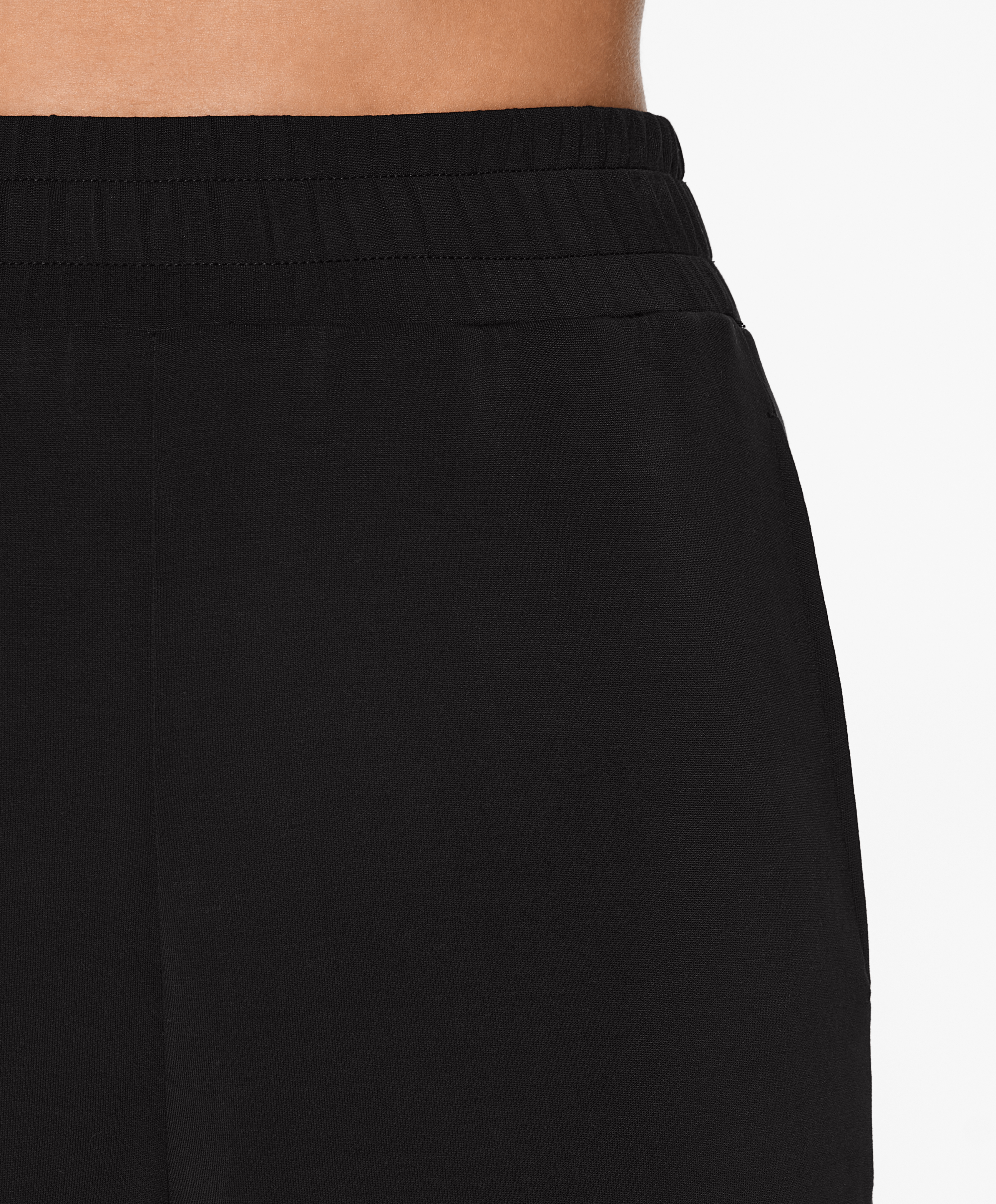 OYSHO Soft-touch wide, straight-leg trousers with modal and buttons
