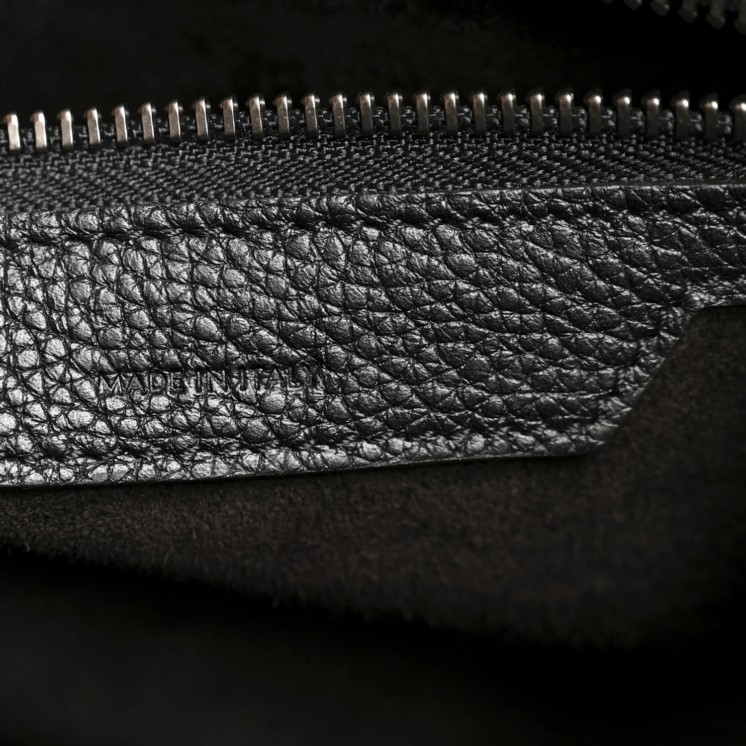 Drummed Calfskin Micro Luggage Black - Top Club
