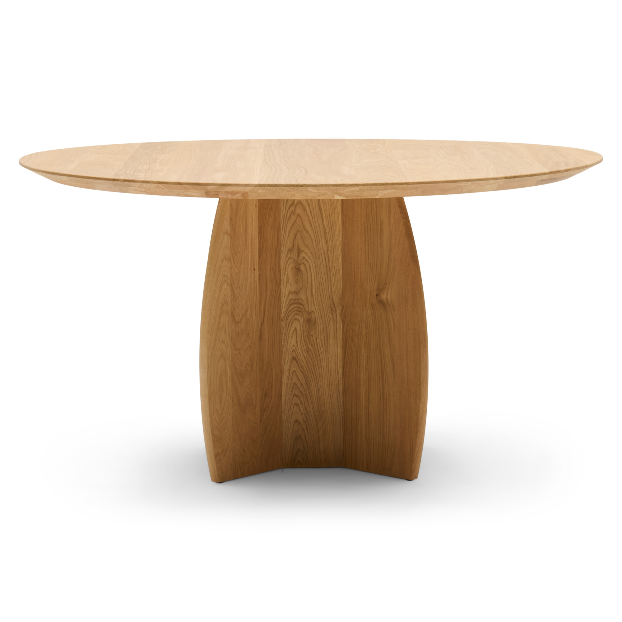 Eettafel Momo Groove naturel verfijnd eiken Ø150 cm