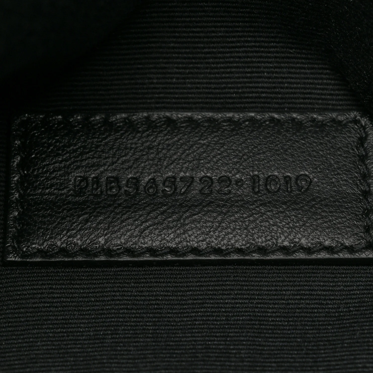 Linen Canvas Rive Gouche Zipped Pouch Black - Top Club