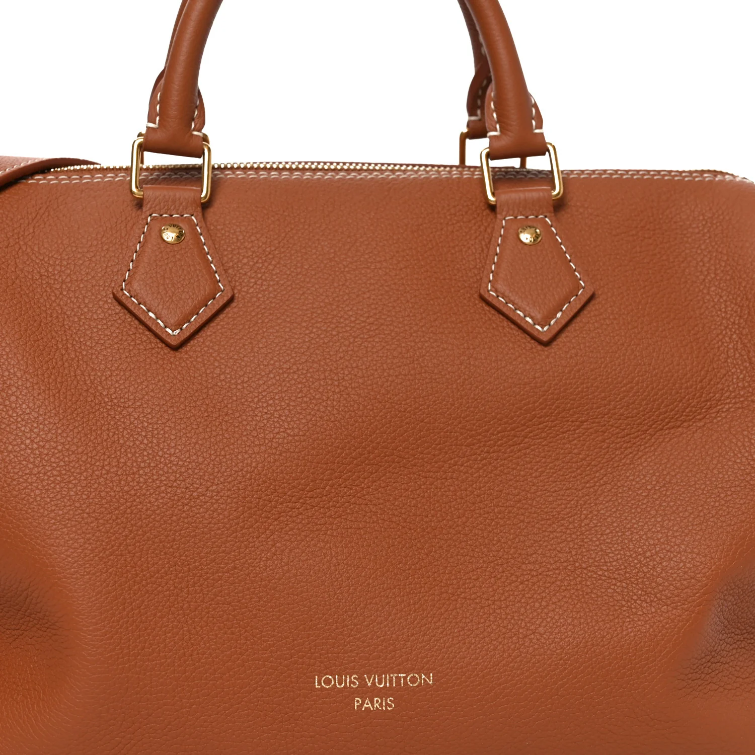 Grained Calfskin Low Key Speedy 30 Cognac - Top Club