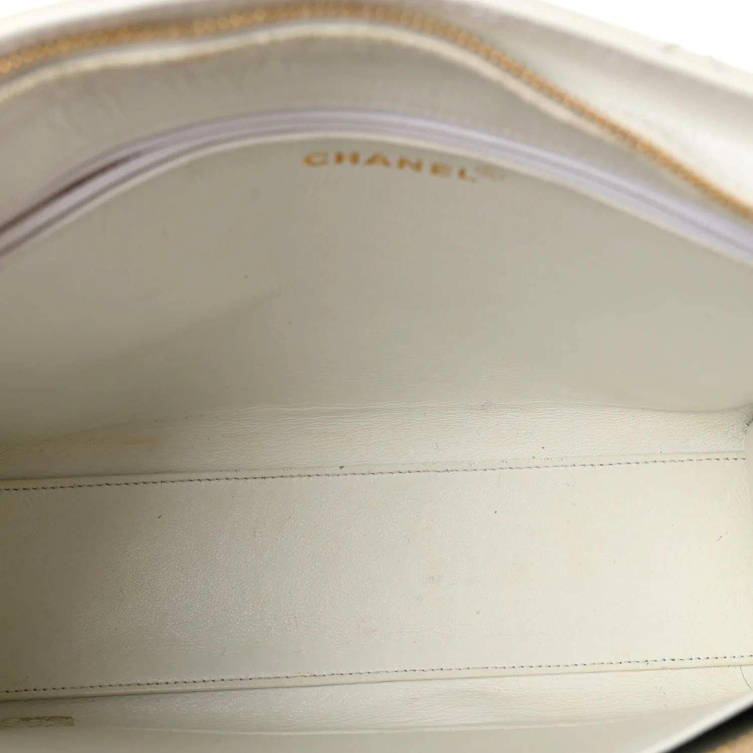 Caviar Quilted Shoulder Bag White - Top Club