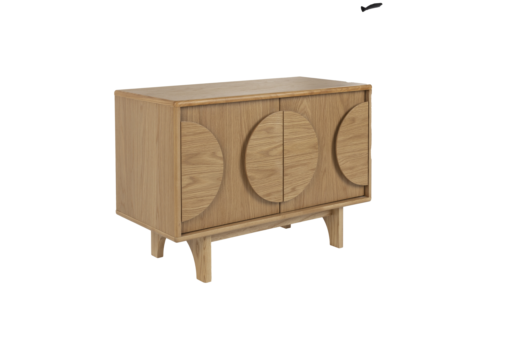 Dressoir Groove 2 deurs naturel eiken