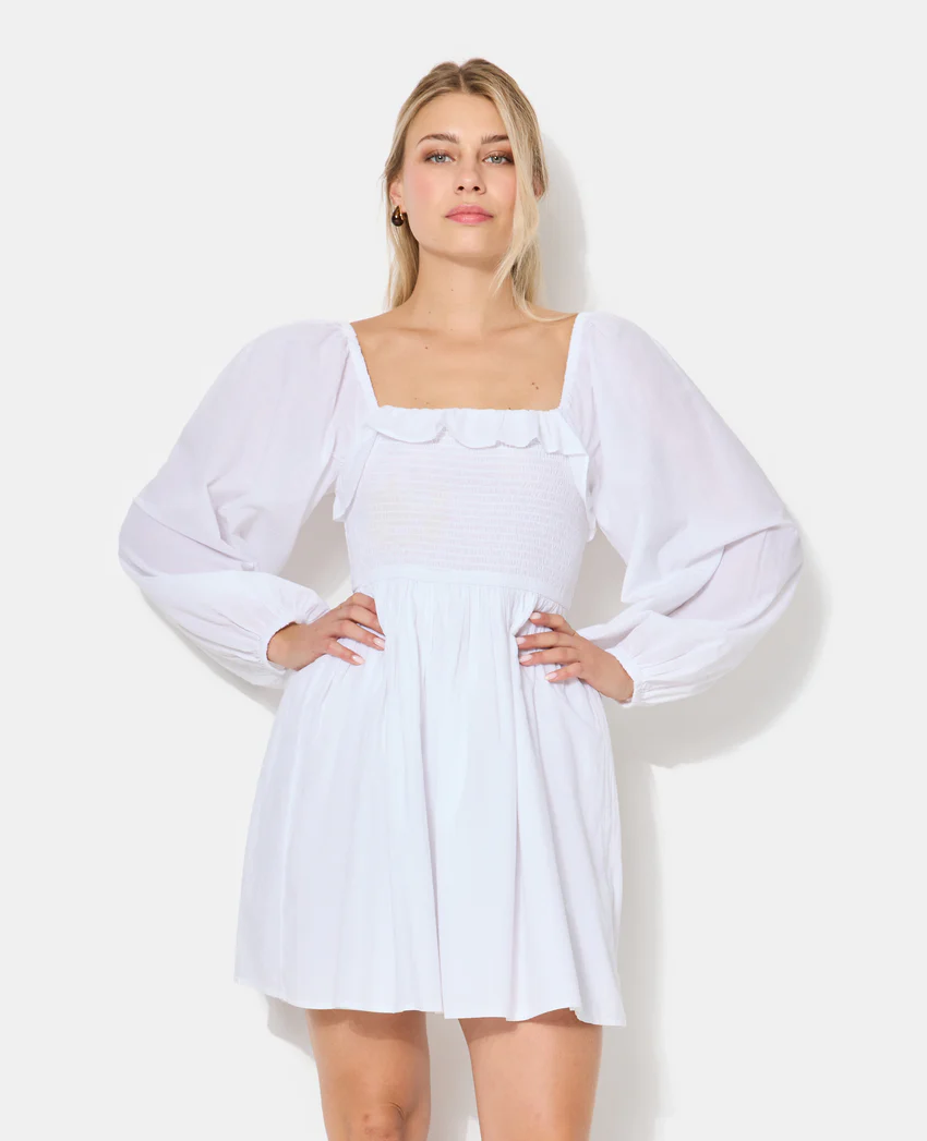 Pimkie Robe courte en popeline avec manches ballons