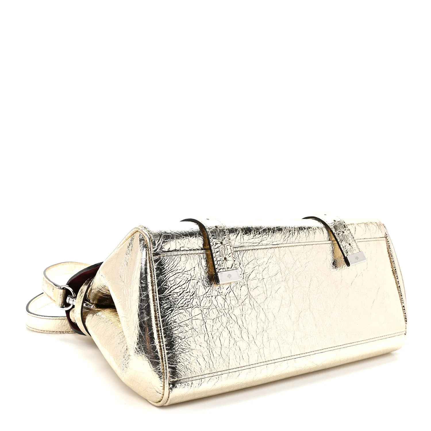 Metallic Crinkled Calfskin Medium Alexa Gold - Top Club