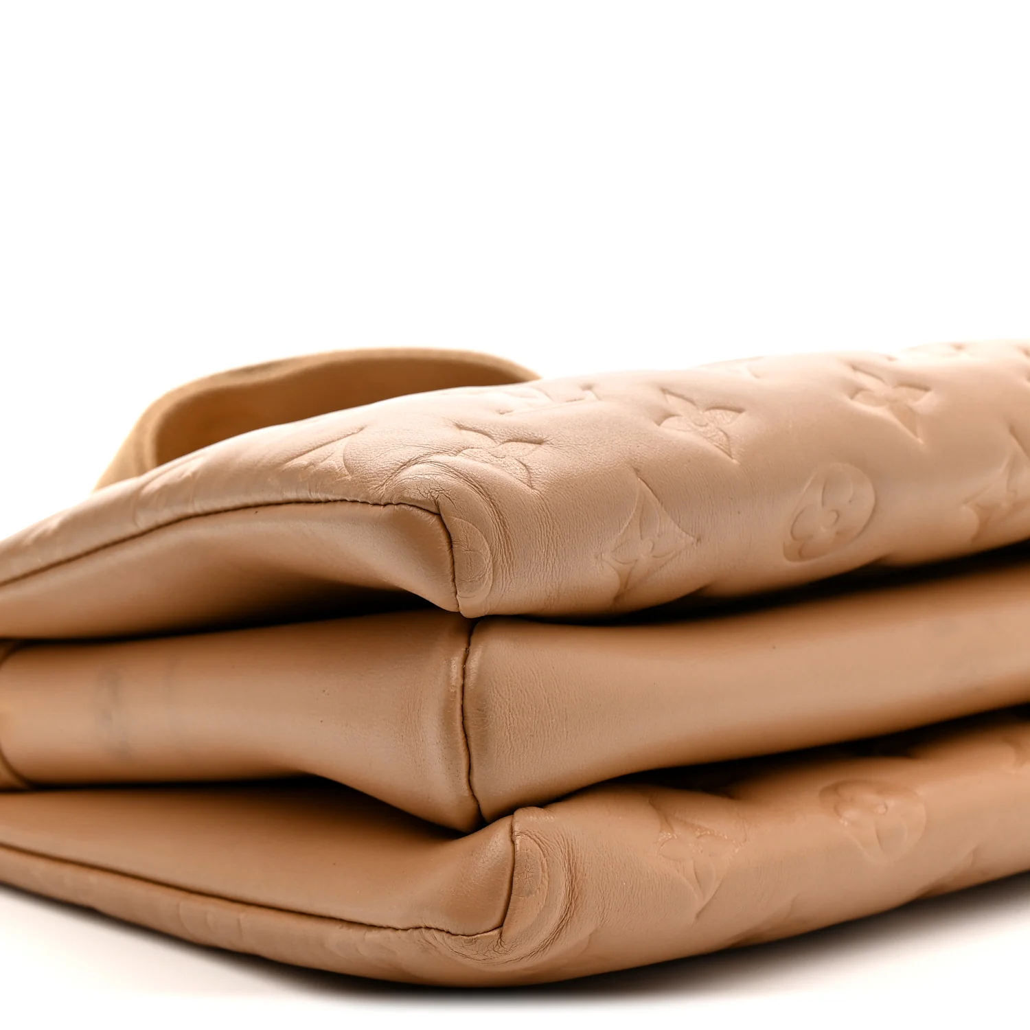 Lambskin Embossed Monogram Coussin PM Camel - Top Club