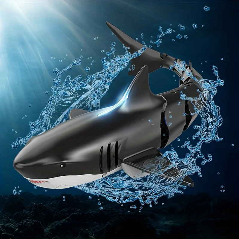 Fun and Waterproof Remote Control Shark Pool Toy - Perfect Gift for Boys and Girls Ages 6-12.