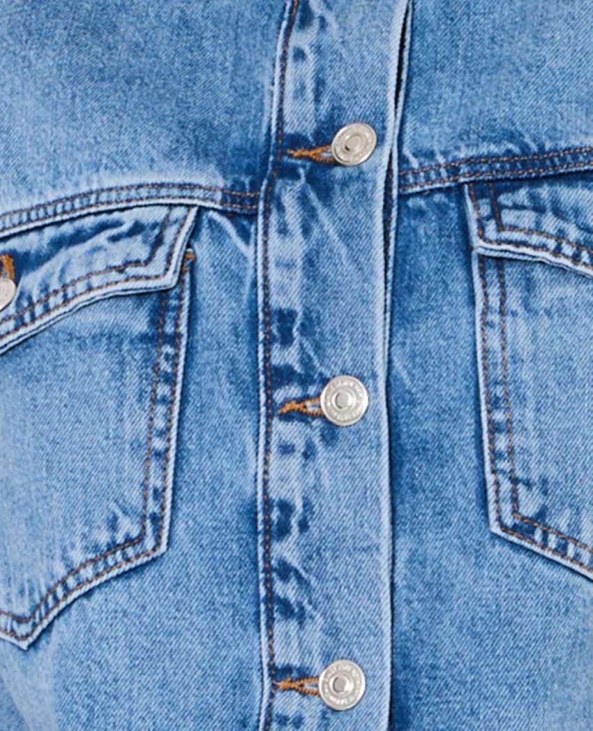 Pimkie Veste courte en jean avec étoile et clous