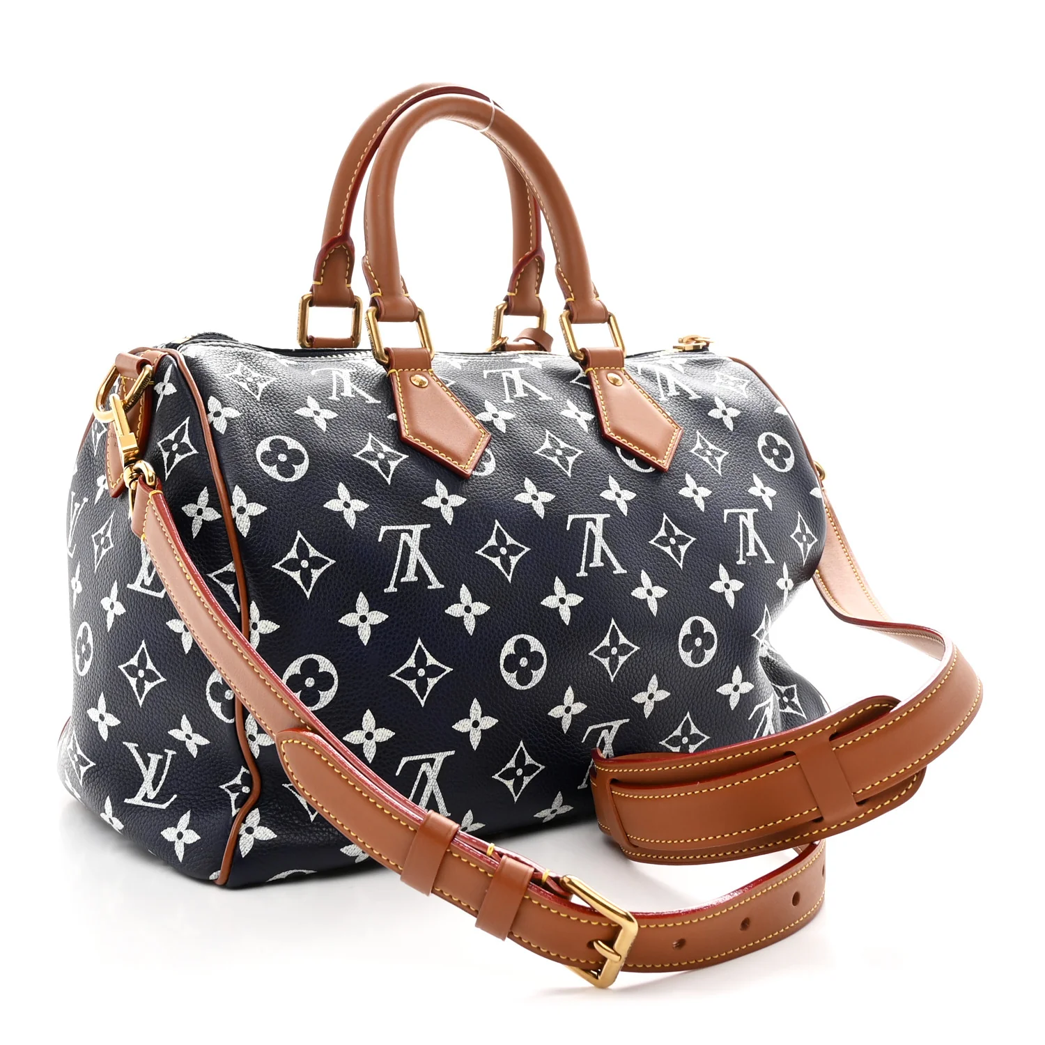 Calfskin Monogram Speedy P9 Bandouliere 30 Indigo - Top Club