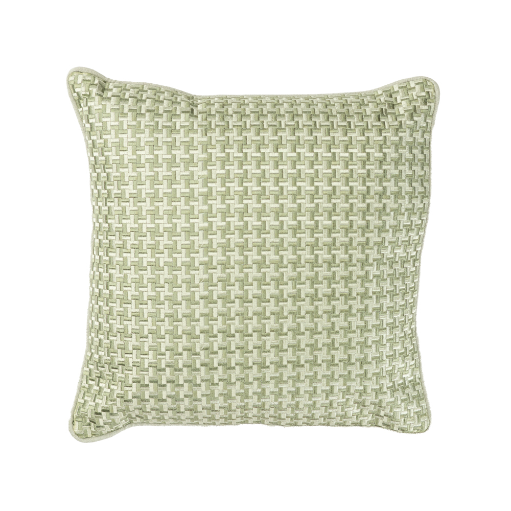 Sierkussen Richstitch linnen dewgreen 40x40 cm