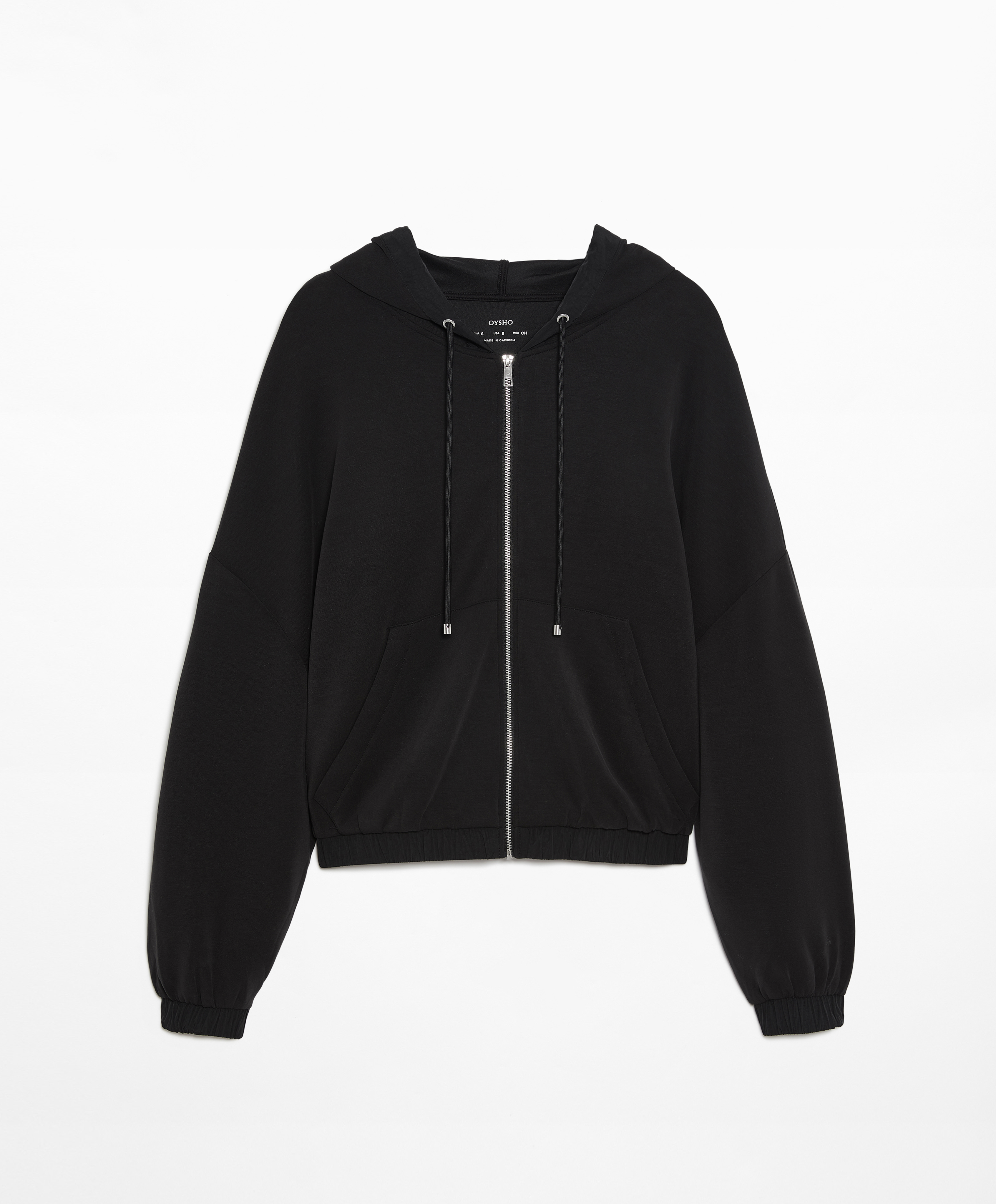 OYSHO Zip-through modal jacket