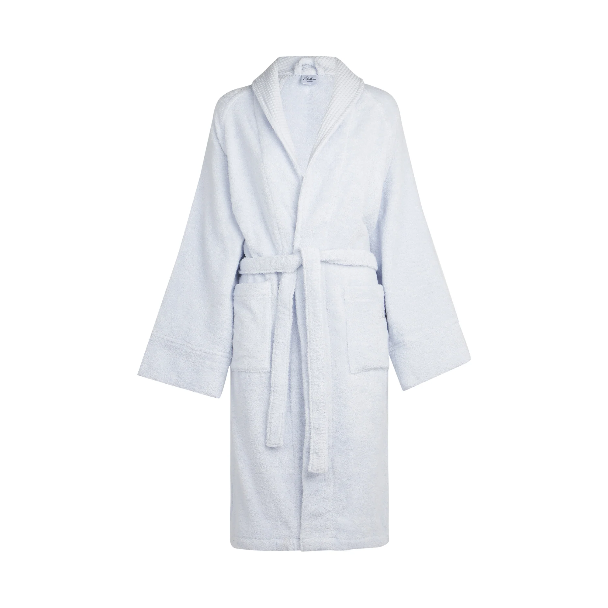 Accappatoio A Scialle In Spugna Fiocco Xxxl Azzurro Bellora