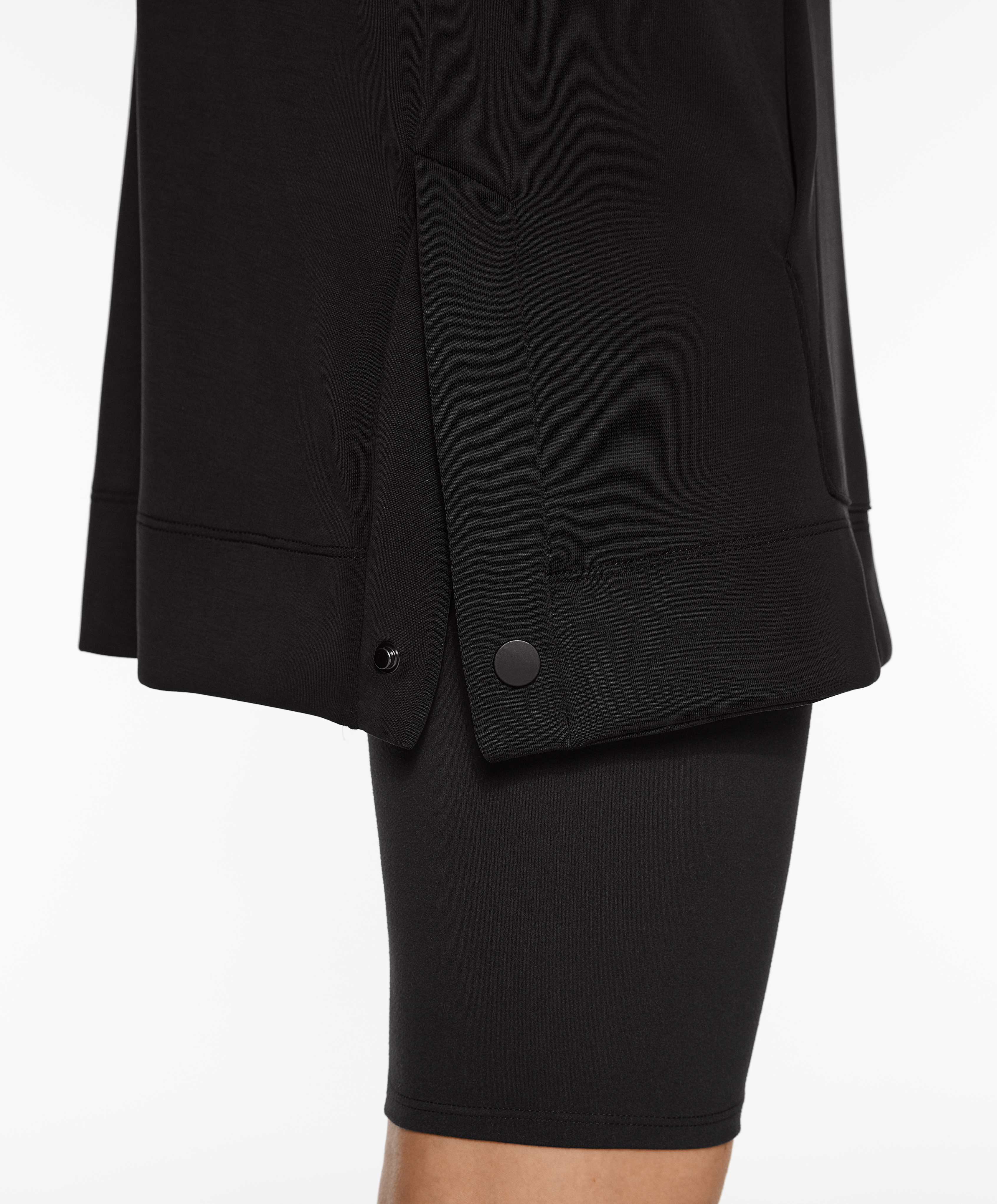 OYSHO Oversize sweatshirt with soft-touch modal and zip