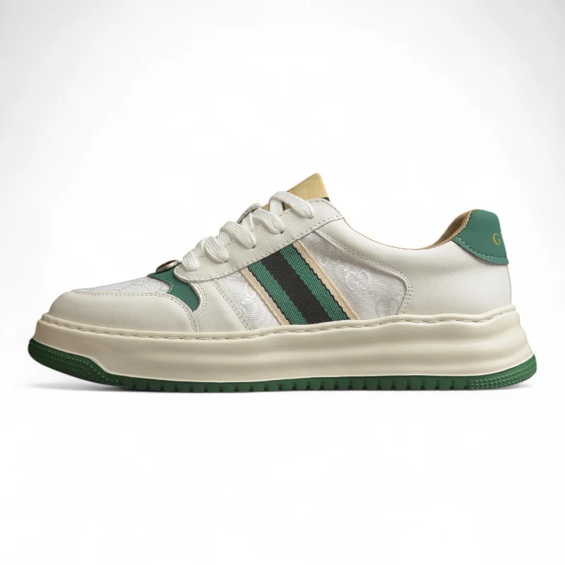 Gucci Chunky B Screener GG White/Green - Sneaker Replica Workshop